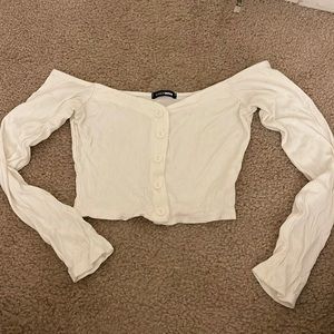 Off Shoulder Crop Top